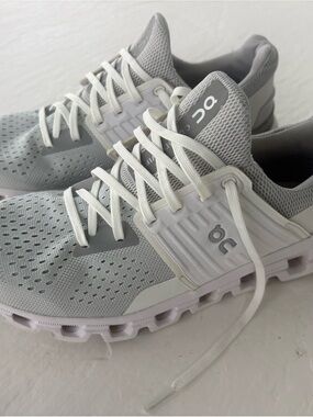 On Running Cloudnova Sneakers in Light Grey and White
